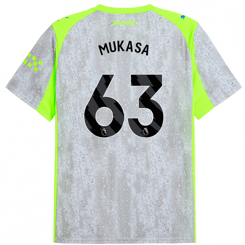 Danxen Herren Divine Mukasa #63 Grau Gelb Ausweichtrikot Trikot 2025/26 T-Shirt Schweiz
