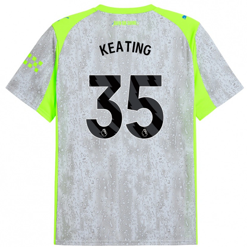 Danxen Herren Khiara Keating #35 Grau Gelb Ausweichtrikot Trikot 2025/26 T-Shirt Schweiz
