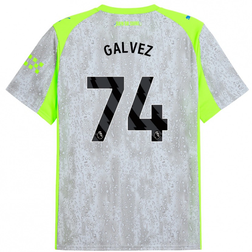 Danxen Herren Tomas Galvez #74 Grau Gelb Ausweichtrikot Trikot 2025/26 T-Shirt Schweiz