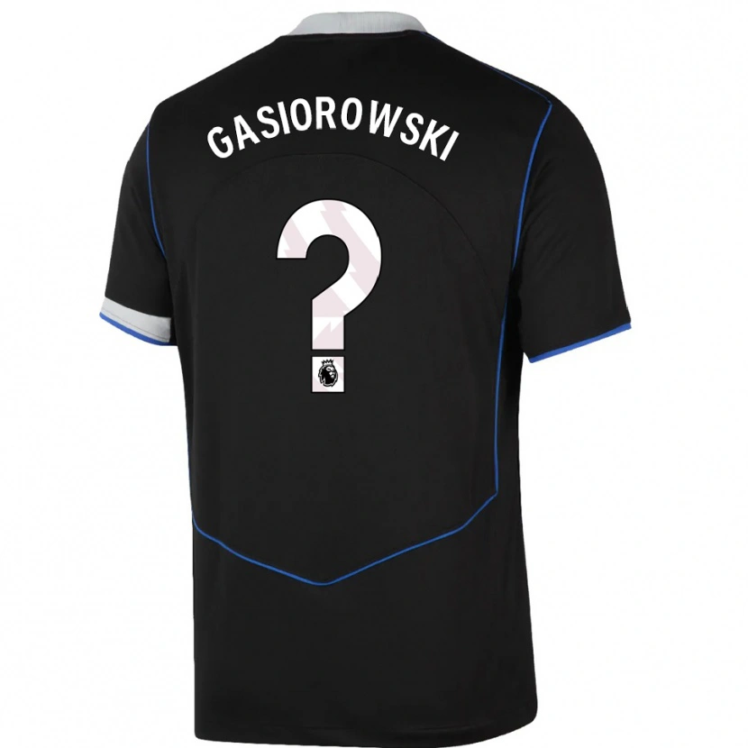 Danxen Herren Marko Gasiorowski #0 Schwarz Blau Silber Ausweichtrikot Trikot 2025/26 T-Shirt Schweiz