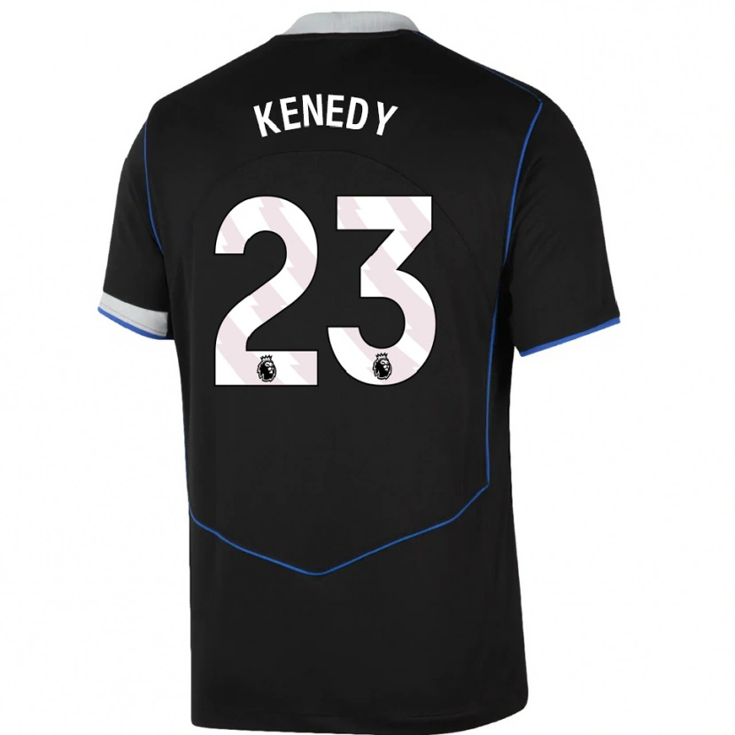 Danxen Herren Robert Kenedy #23 Schwarz Blau Silber Ausweichtrikot Trikot 2025/26 T-Shirt Schweiz