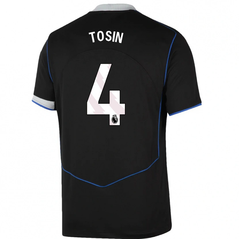 Danxen Herren Tosin Adarabioyo #4 Schwarz Blau Silber Ausweichtrikot Trikot 2025/26 T-Shirt Schweiz