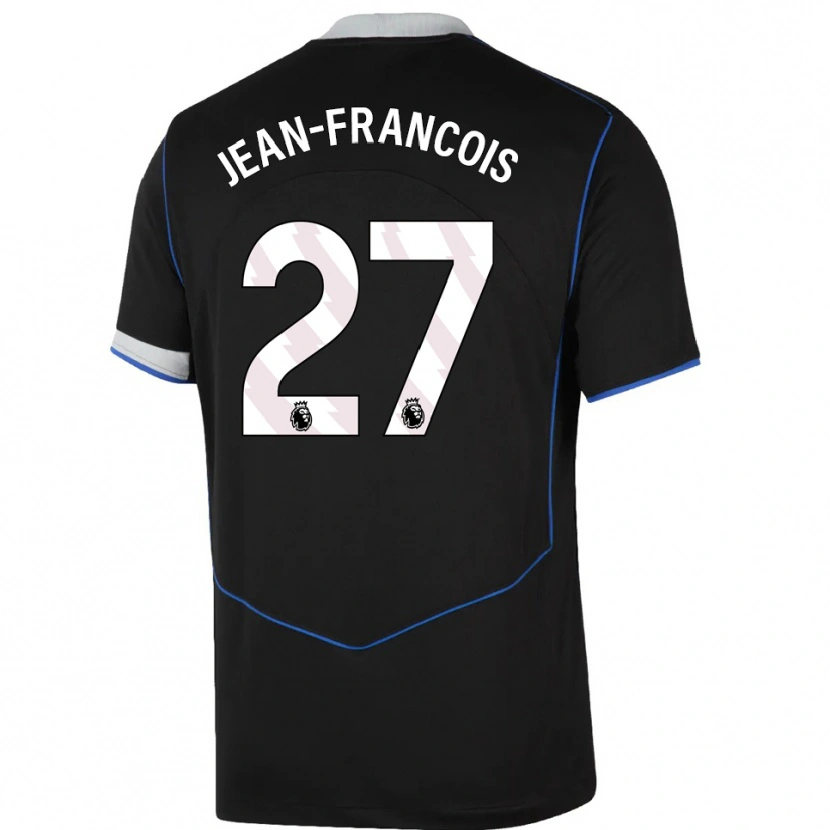 Danxen Herren Oriane Jean-Francois #27 Schwarz Blau Silber Ausweichtrikot Trikot 2025/26 T-Shirt Schweiz