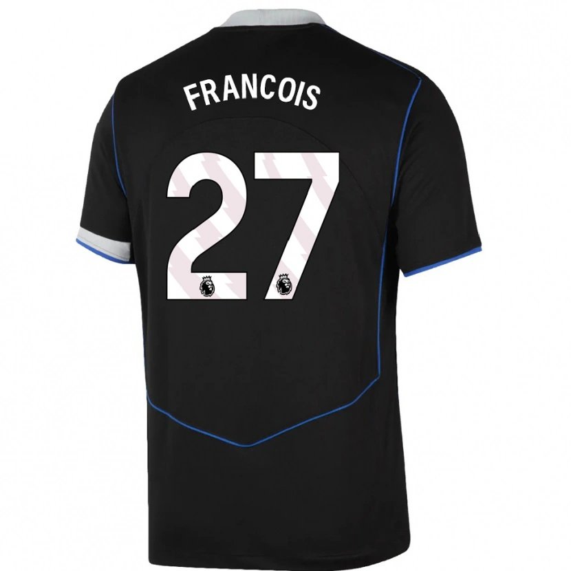 Danxen Herren Oriane Jean-François #27 Schwarz Blau Silber Ausweichtrikot Trikot 2025/26 T-Shirt Schweiz