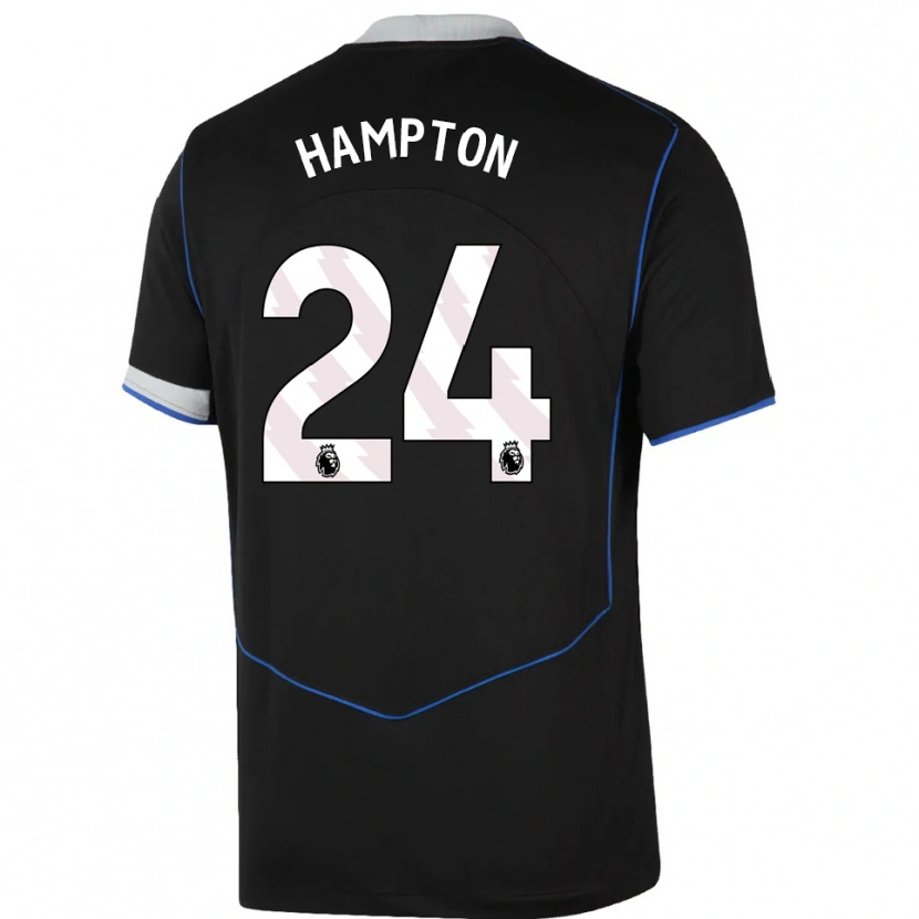 Danxen Herren Hannah Hampton #24 Schwarz Blau Silber Ausweichtrikot Trikot 2025/26 T-Shirt Schweiz