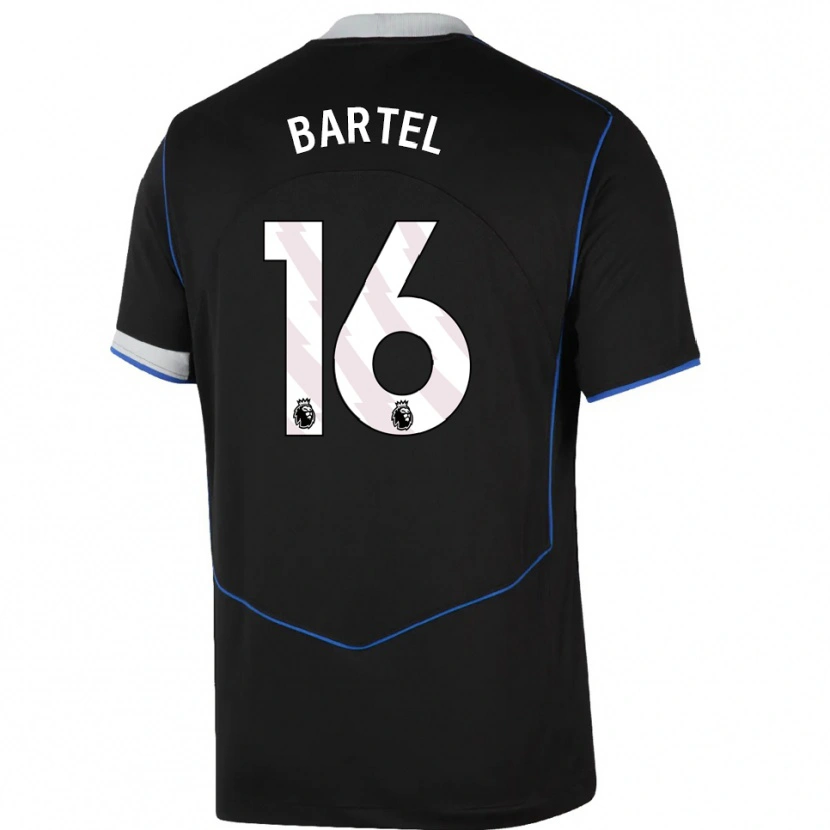 Danxen Herren Júlia Bartel #16 Schwarz Blau Silber Ausweichtrikot Trikot 2025/26 T-Shirt Schweiz