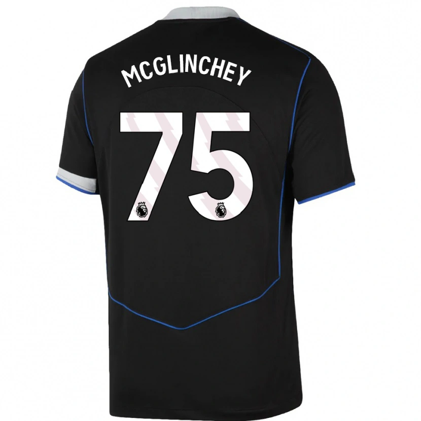 Danxen Herren Harry Mcglinchey #75 Schwarz Blau Silber Ausweichtrikot Trikot 2025/26 T-Shirt Schweiz