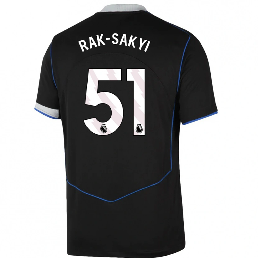 Danxen Herren Sam Rak-Sakyi #51 Schwarz Blau Silber Ausweichtrikot Trikot 2025/26 T-Shirt Schweiz