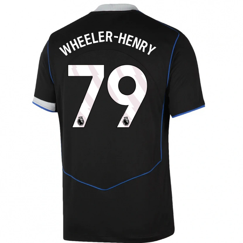 Danxen Herren Joseph Wheeler-Henry #79 Schwarz Blau Silber Ausweichtrikot Trikot 2025/26 T-Shirt Schweiz