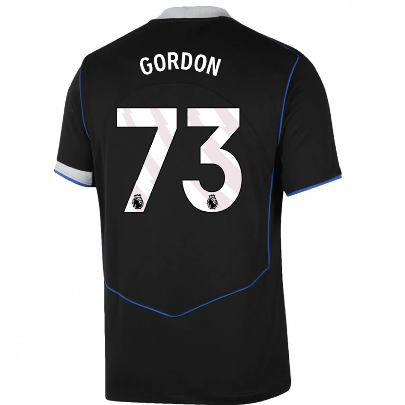 Danxen Herren Sol Gordon #73 Schwarz Blau Silber Ausweichtrikot Trikot 2025/26 T-Shirt Schweiz