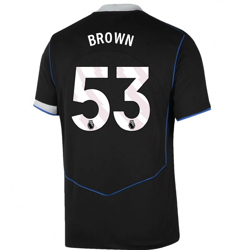 Danxen Herren Lola Brown #53 Schwarz Blau Silber Ausweichtrikot Trikot 2025/26 T-Shirt Schweiz