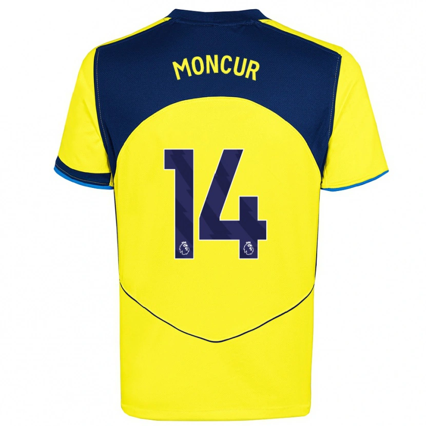 Danxen Herren Ronny Moncur #14 Gelb Marineblau Ausweichtrikot Trikot 2025/26 T-Shirt Schweiz