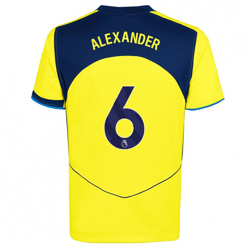 Danxen Herren Reiss-Alexander Russell-Denny #6 Gelb Marineblau Ausweichtrikot Trikot 2025/26 T-Shirt Schweiz