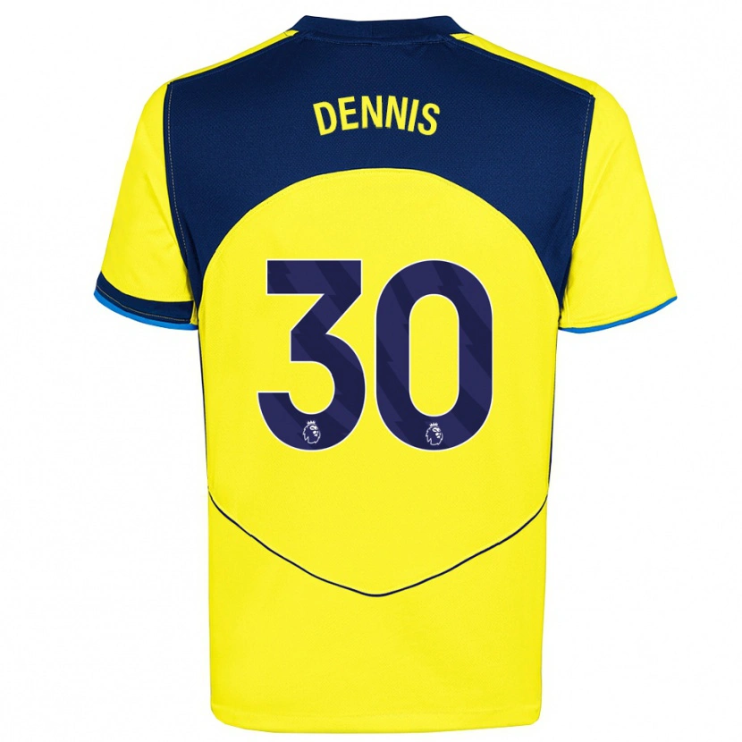 Danxen Herren Araya Dennis #30 Gelb Marineblau Ausweichtrikot Trikot 2025/26 T-Shirt Schweiz