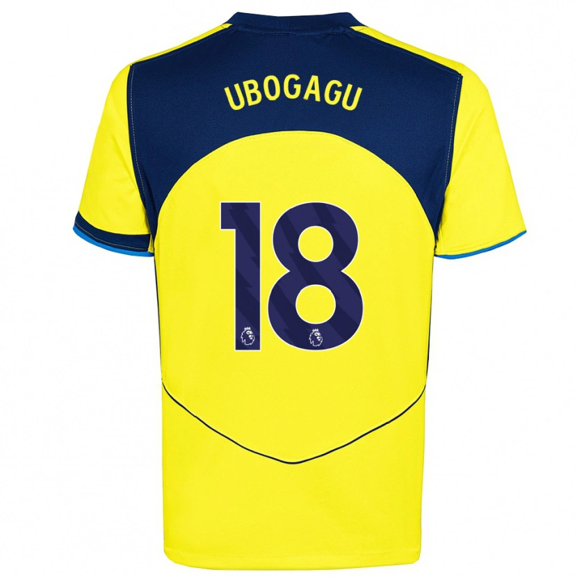 Danxen Herren Chioma Ubogagu #18 Gelb Marineblau Ausweichtrikot Trikot 2025/26 T-Shirt Schweiz