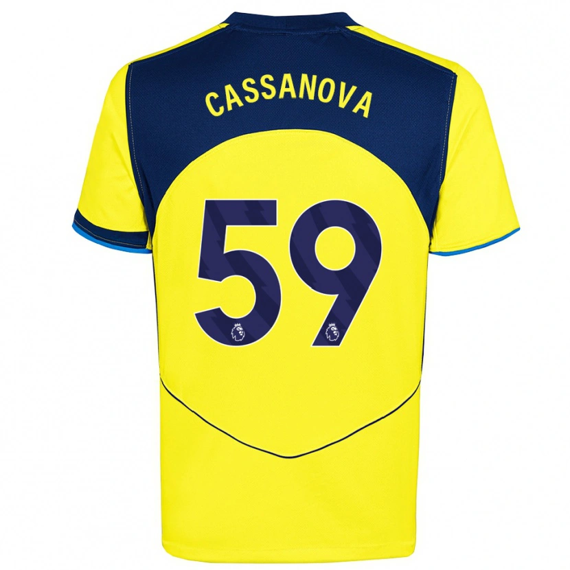 Danxen Herren Dante Cassanova #59 Gelb Marineblau Ausweichtrikot Trikot 2025/26 T-Shirt Schweiz