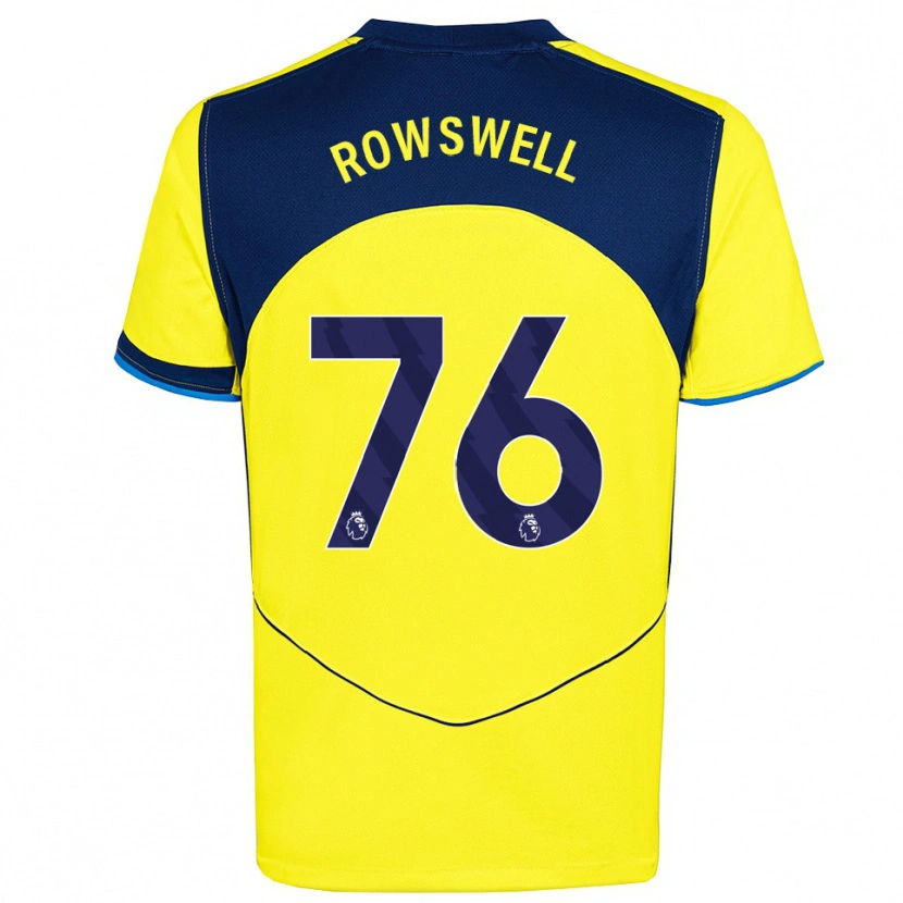 Danxen Herren James Rowswell #76 Gelb Marineblau Ausweichtrikot Trikot 2025/26 T-Shirt Schweiz