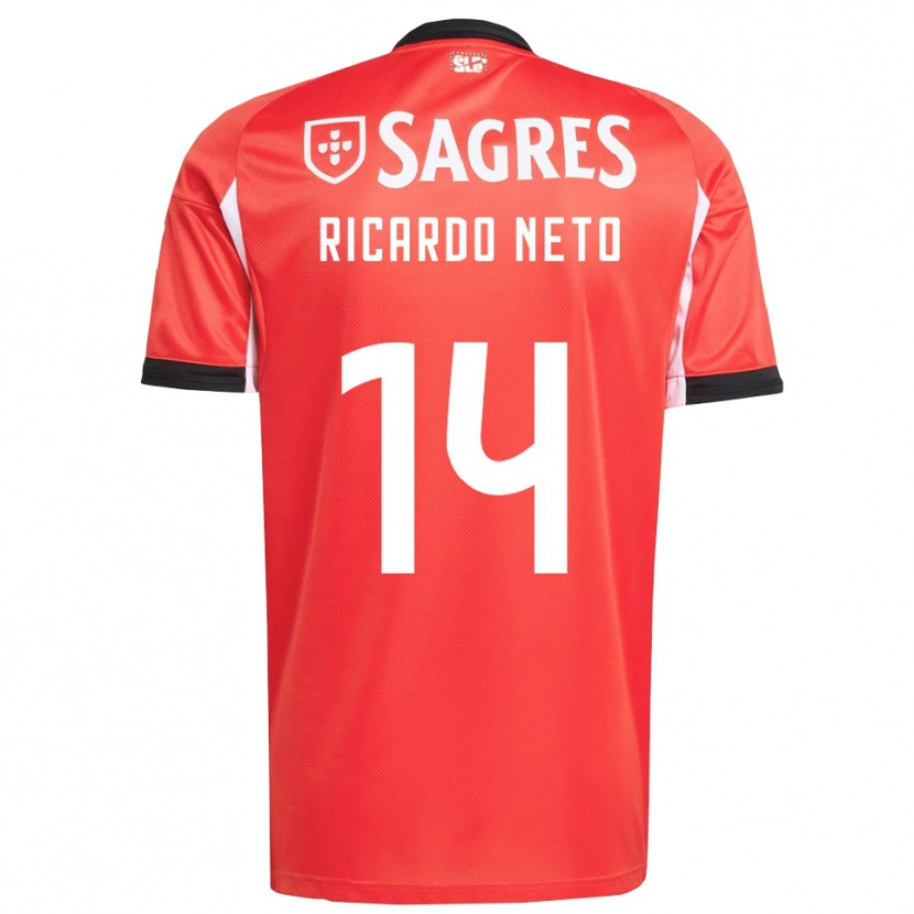 Danxen Damen Ricardo Neto #14 Rot Weiß Heimtrikot Trikot 2025/26 T-Shirt Schweiz