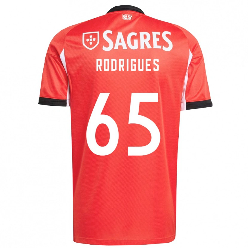 Danxen Damen Rafael Rodrigues #65 Rot Weiß Heimtrikot Trikot 2025/26 T-Shirt Schweiz