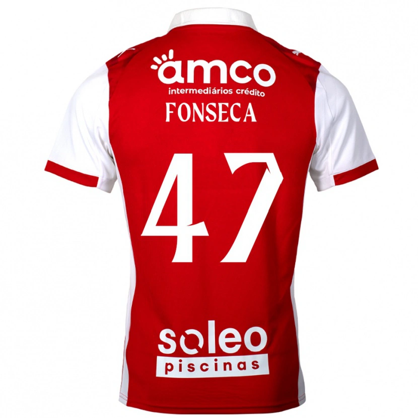 Danxen Damen Diogo Fonseca #47 Rot Weiß Heimtrikot Trikot 2025/26 T-Shirt Schweiz