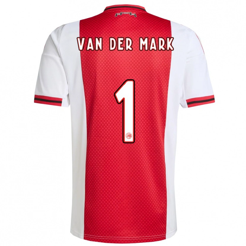 Danxen Damen Jesper Van Der Mark #1 Rot Weiß Heimtrikot Trikot 2025/26 T-Shirt Schweiz