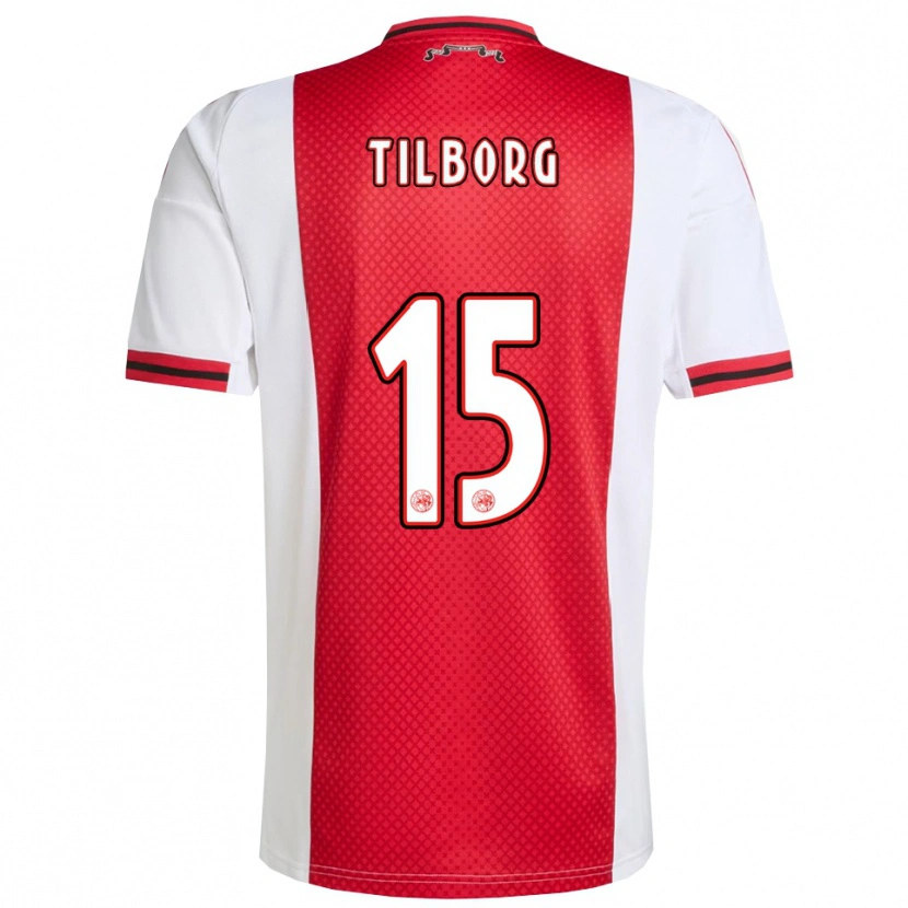 Danxen Damen Sesynijo Tilborg #15 Rot Weiß Heimtrikot Trikot 2025/26 T-Shirt Schweiz