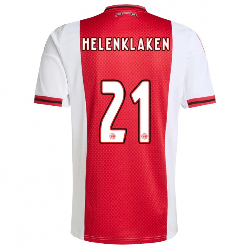 Danxen Damen Sjors Helenklaken #21 Rot Weiß Heimtrikot Trikot 2025/26 T-Shirt Schweiz