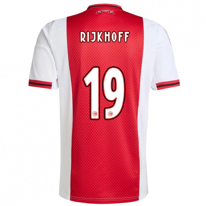 Danxen Damen Julian Rijkhoff #19 Rot Weiß Heimtrikot Trikot 2025/26 T-Shirt Schweiz
