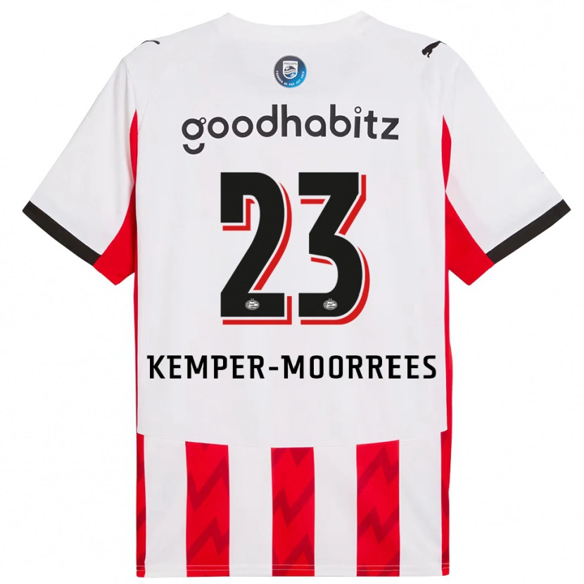 Danxen Damen Myrthe Kemper-Moorrees #23 Rot Weiß Heimtrikot Trikot 2025/26 T-Shirt Schweiz