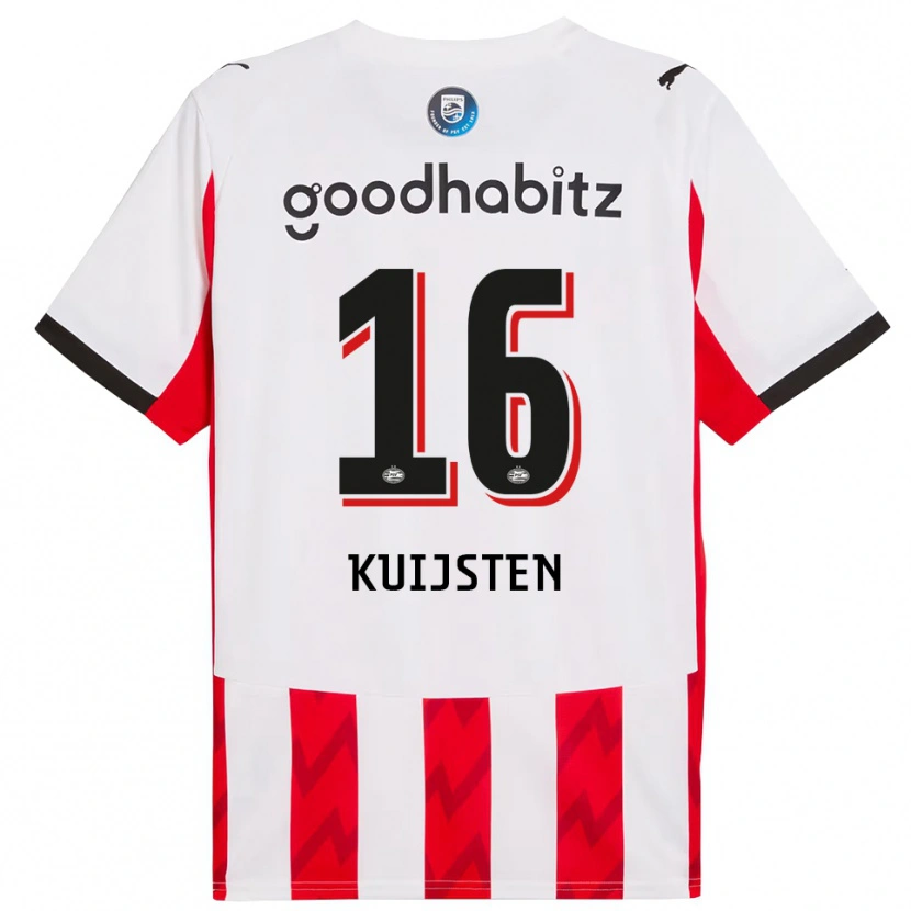 Danxen Damen Stijn Kuijsten #16 Rot Weiß Heimtrikot Trikot 2025/26 T-Shirt Schweiz
