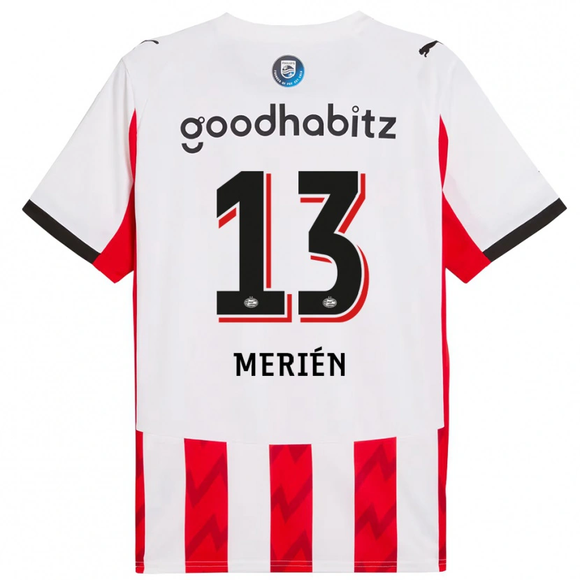 Danxen Damen Fabian Merién #13 Rot Weiß Heimtrikot Trikot 2025/26 T-Shirt Schweiz