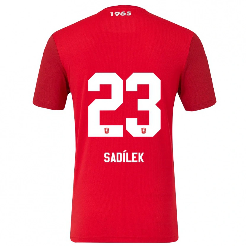 Danxen Damen Michal Sadilek #23 Rot Weiß Heimtrikot Trikot 2025/26 T-Shirt Schweiz