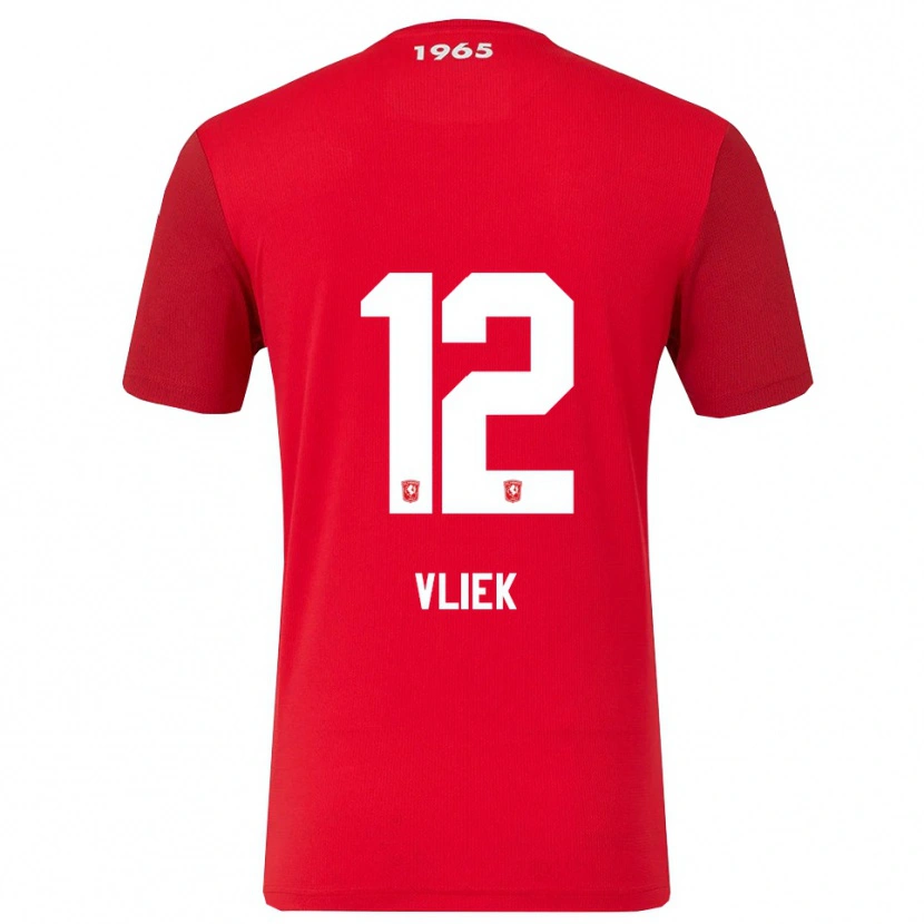 Danxen Damen Leonie Vliek #12 Rot Weiß Heimtrikot Trikot 2025/26 T-Shirt Schweiz