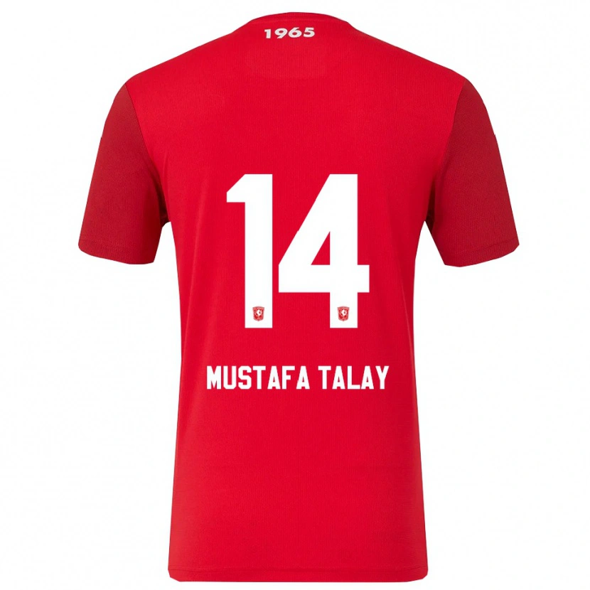 Danxen Damen Kaan Mustafa Talay #14 Rot Weiß Heimtrikot Trikot 2025/26 T-Shirt Schweiz