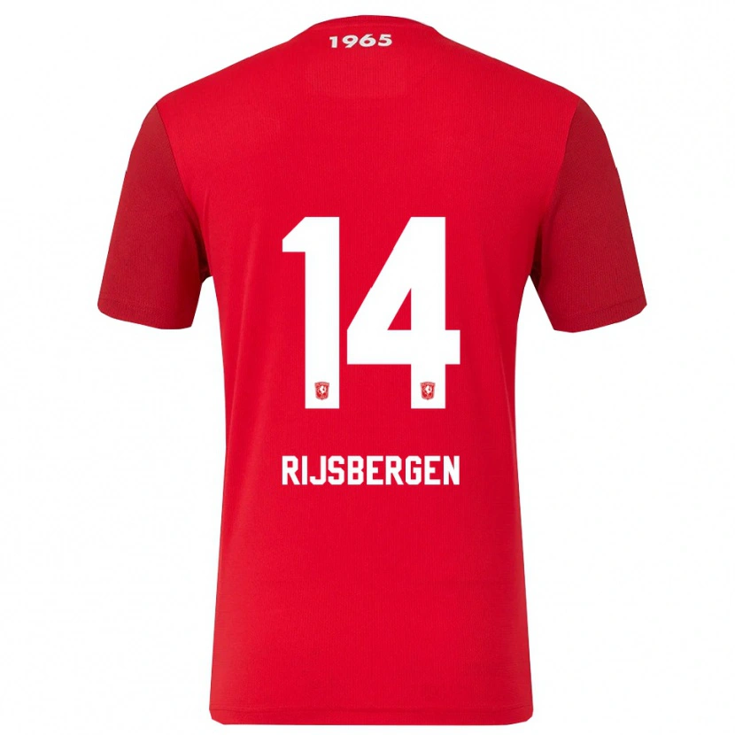 Danxen Damen Liz Rijsbergen #14 Rot Weiß Heimtrikot Trikot 2025/26 T-Shirt Schweiz
