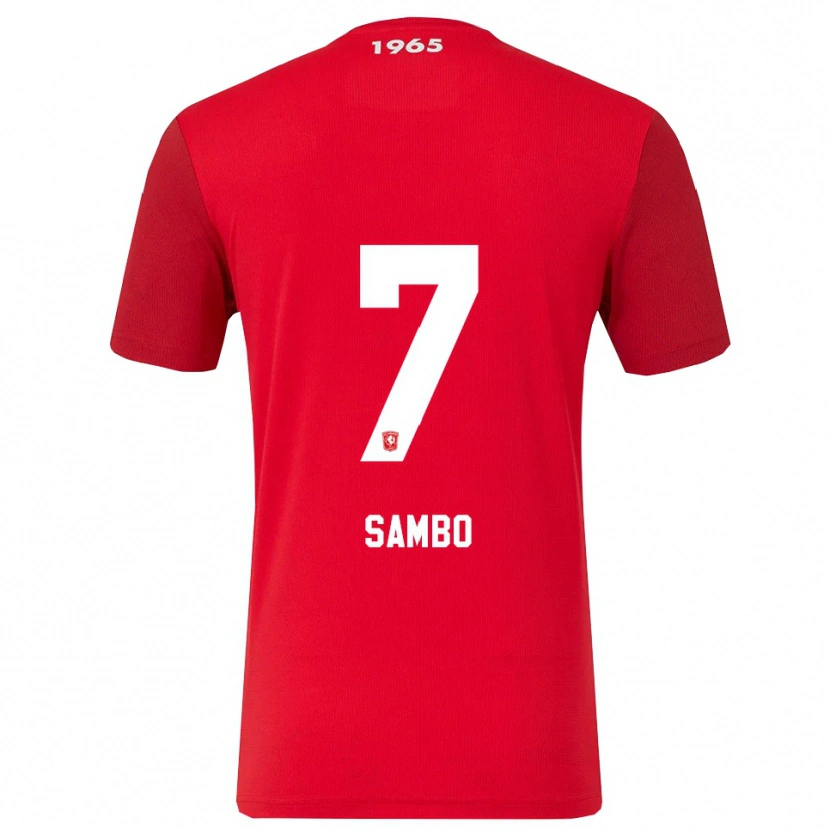 Danxen Damen Giandro Sambo #7 Rot Weiß Heimtrikot Trikot 2025/26 T-Shirt Schweiz