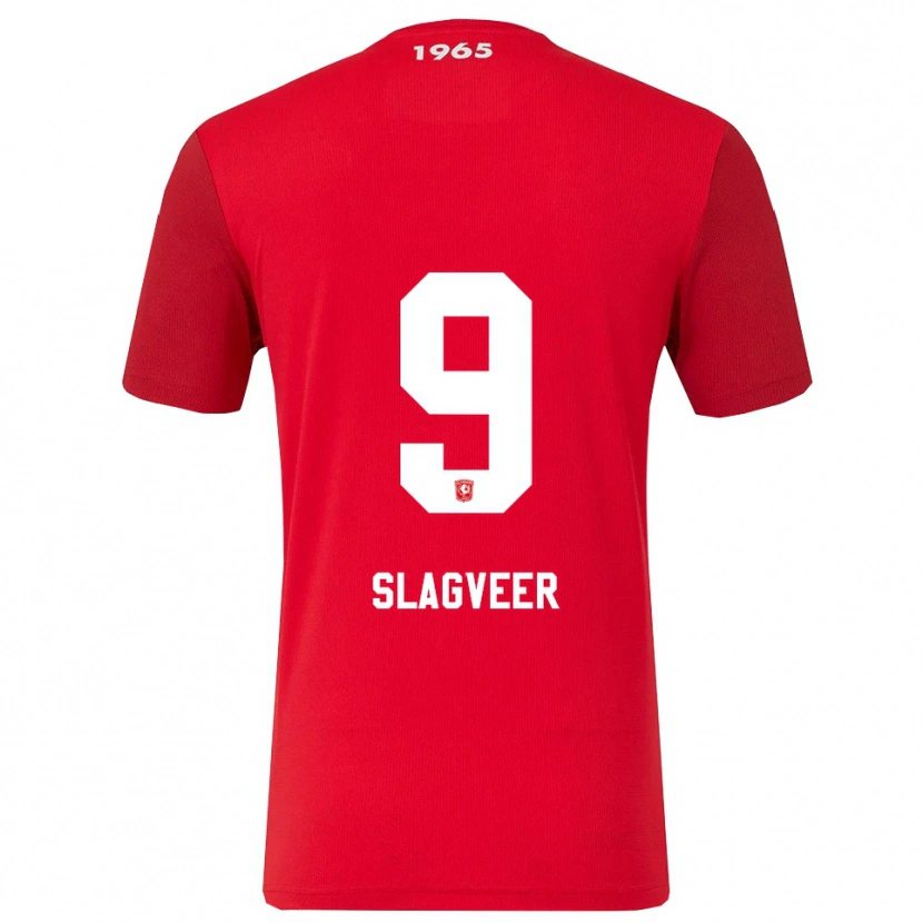 Danxen Damen Derrick Slagveer #9 Rot Weiß Heimtrikot Trikot 2025/26 T-Shirt Schweiz