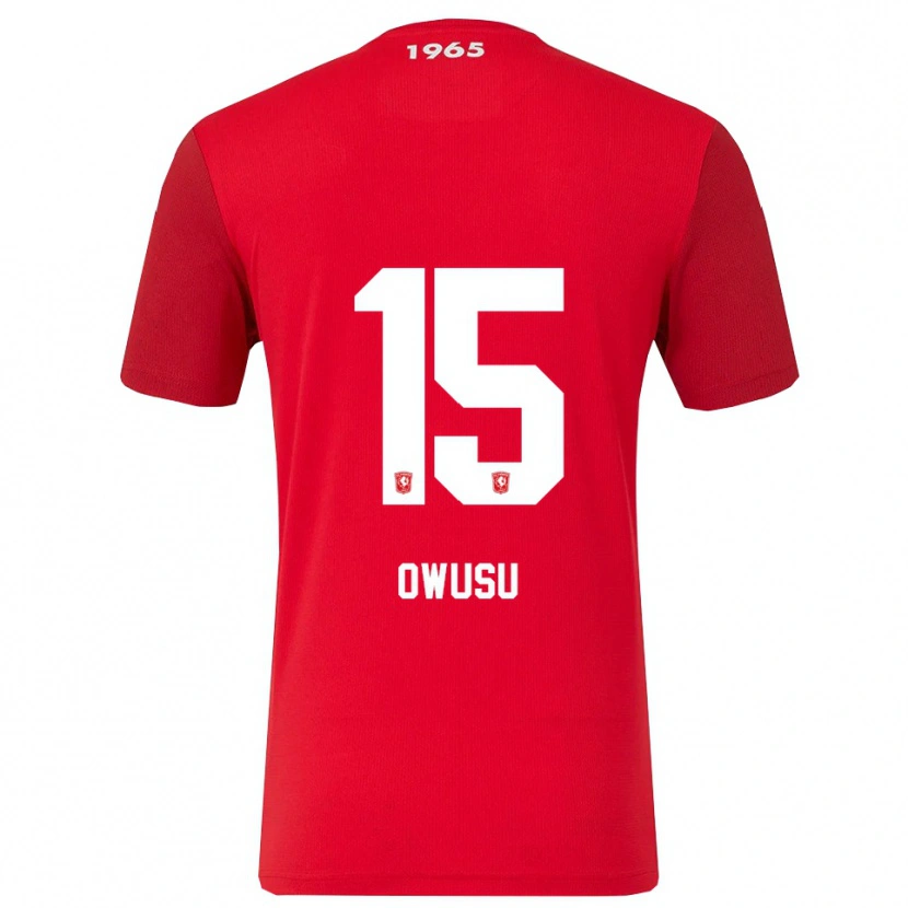 Danxen Damen Emmanuel Owusu #15 Rot Weiß Heimtrikot Trikot 2025/26 T-Shirt Schweiz