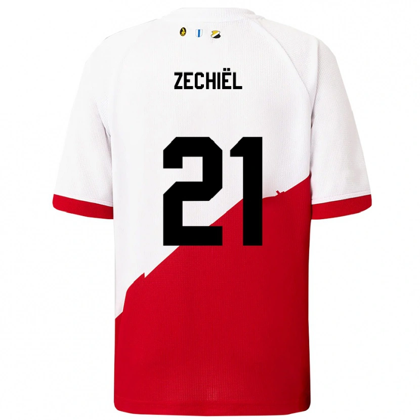Danxen Damen Gjivai Zechiël #21 Weiß Rot Heimtrikot Trikot 2025/26 T-Shirt Schweiz