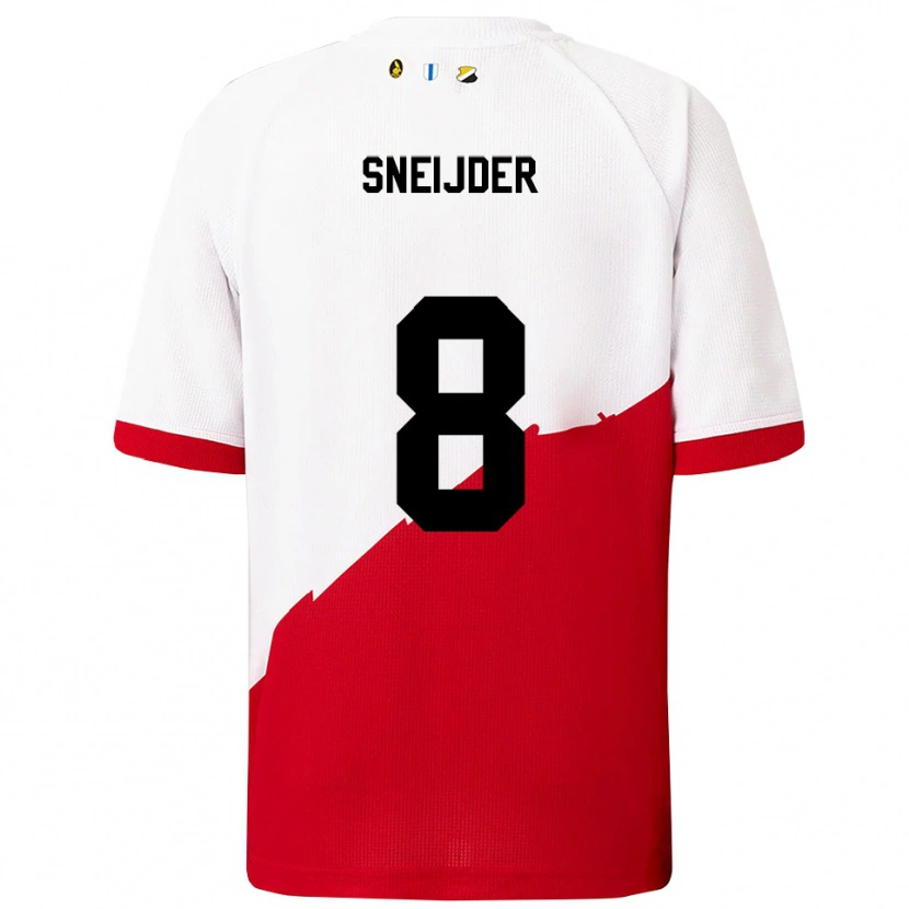 Danxen Damen Jessey Sneijder #8 Weiß Rot Heimtrikot Trikot 2025/26 T-Shirt Schweiz
