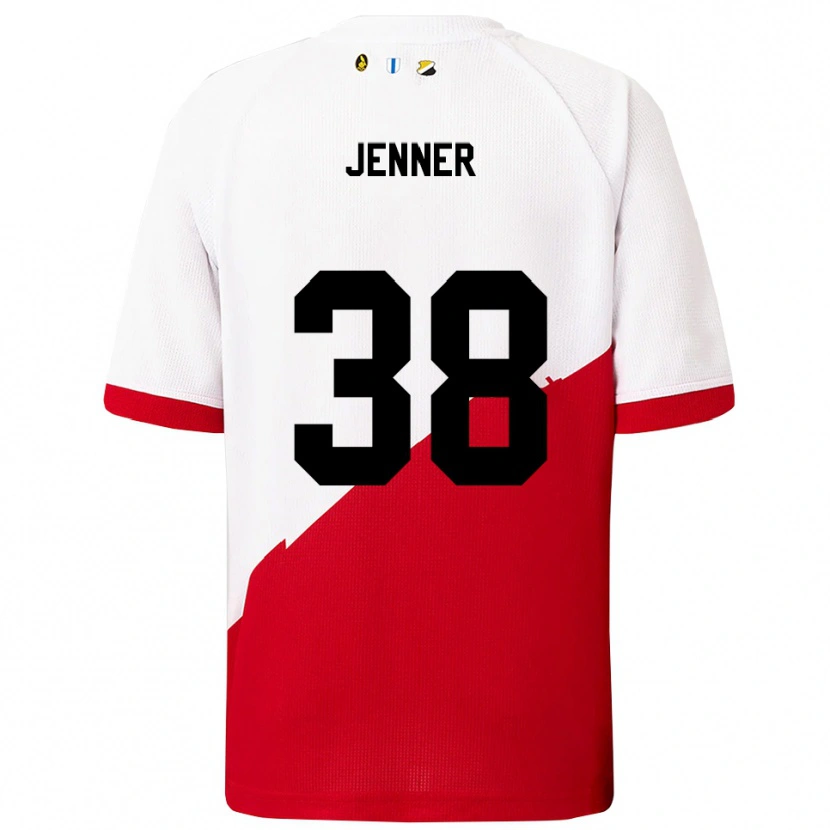 Danxen Damen Ivar Jenner #38 Weiß Rot Heimtrikot Trikot 2025/26 T-Shirt Schweiz