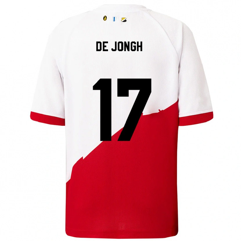 Danxen Damen Bryan De Jongh #17 Weiß Rot Heimtrikot Trikot 2025/26 T-Shirt Schweiz