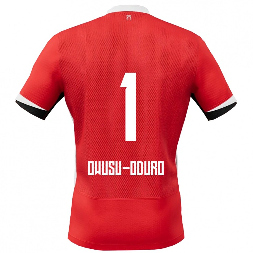 Danxen Damen Rome Jayden Owusu-Oduro #1 Rot Weiß Heimtrikot Trikot 2025/26 T-Shirt Schweiz