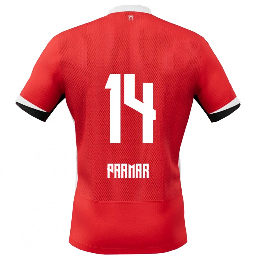 Danxen Damen Aryan Parmar #14 Rot Weiß Heimtrikot Trikot 2025/26 T-Shirt Schweiz