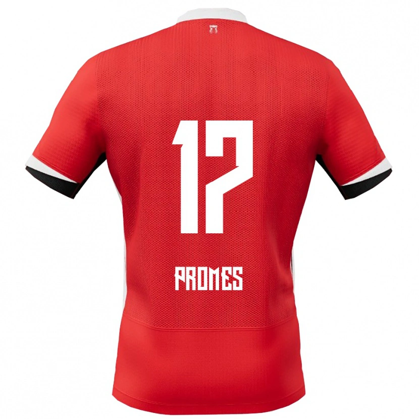 Danxen Damen Rodrigo Promes #17 Rot Weiß Heimtrikot Trikot 2025/26 T-Shirt Schweiz