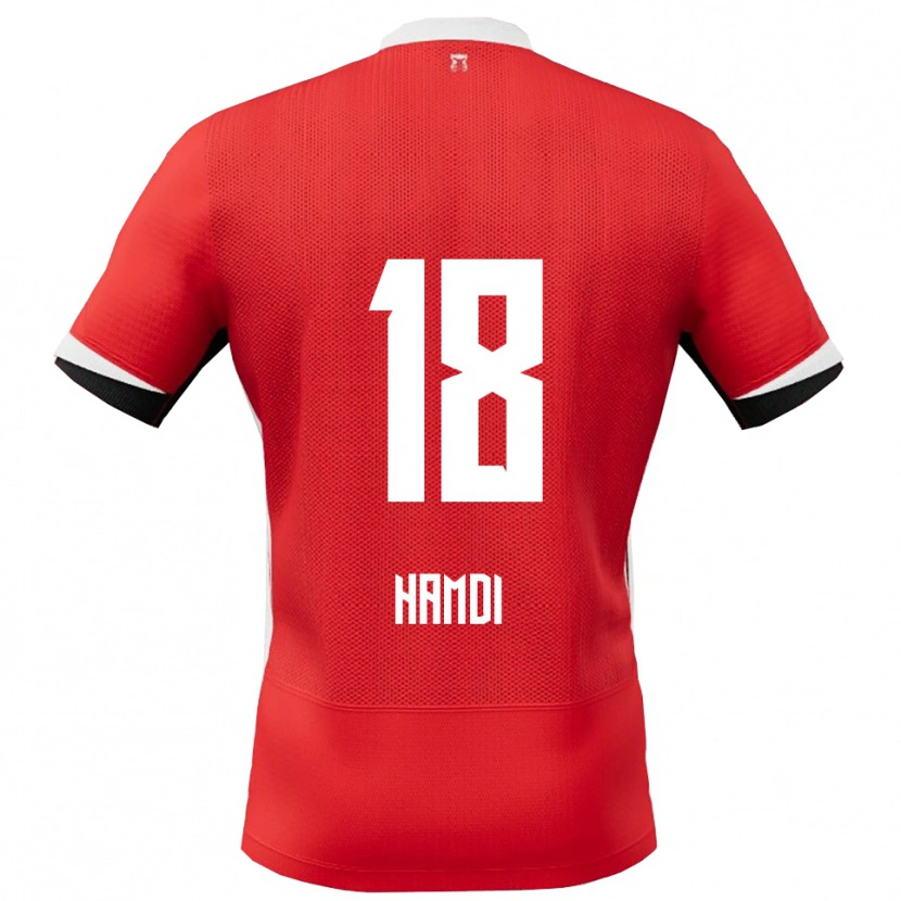 Danxen Damen Yassin Hamdi #18 Rot Weiß Heimtrikot Trikot 2025/26 T-Shirt Schweiz
