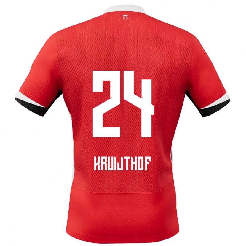 Danxen Damen Annemiek Kruijthof #24 Rot Weiß Heimtrikot Trikot 2025/26 T-Shirt Schweiz