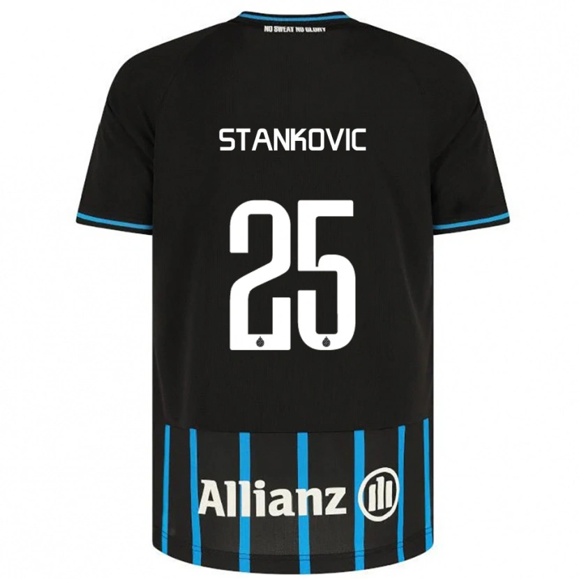 Danxen Damen Aleksandar Stanković #25 Schwarz Blau Heimtrikot Trikot 2025/26 T-Shirt Schweiz