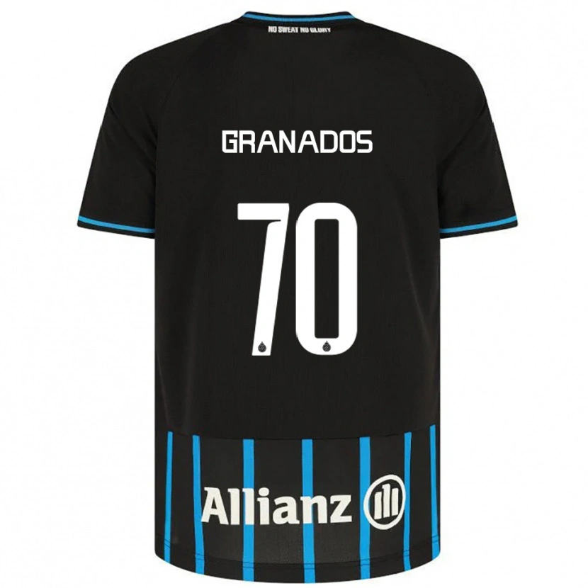 Danxen Damen Alejandro Granados #70 Schwarz Blau Heimtrikot Trikot 2025/26 T-Shirt Schweiz