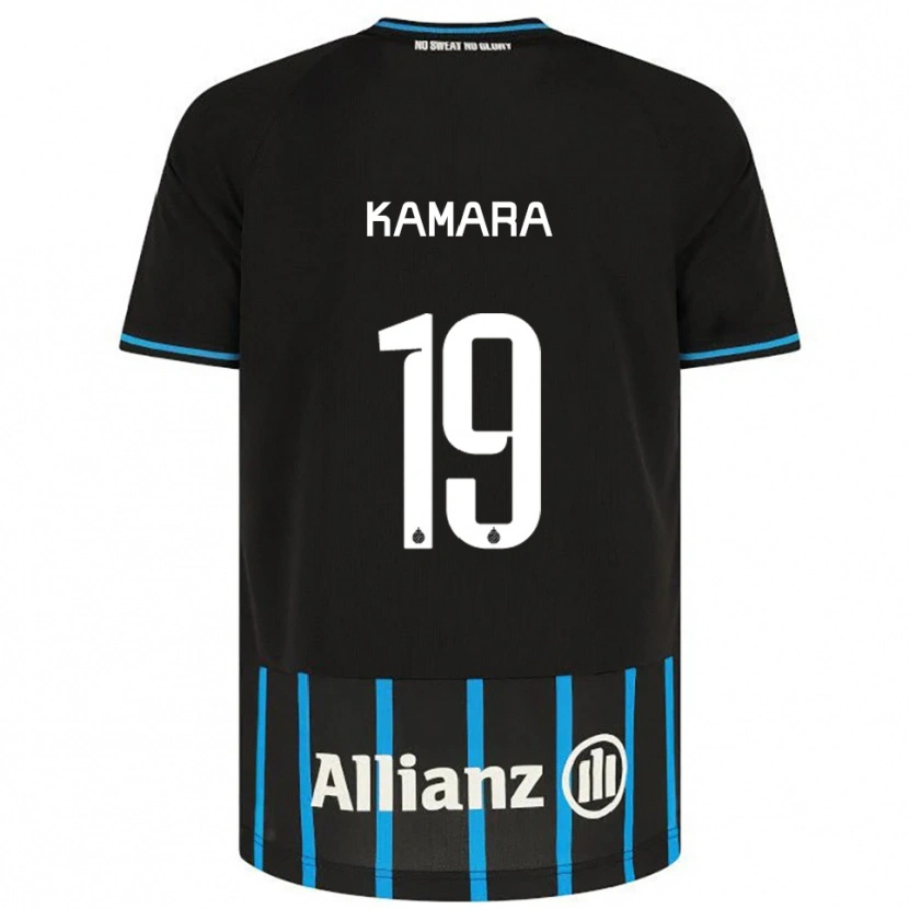 Danxen Damen Al-Hassan Kamara #19 Schwarz Blau Heimtrikot Trikot 2025/26 T-Shirt Schweiz